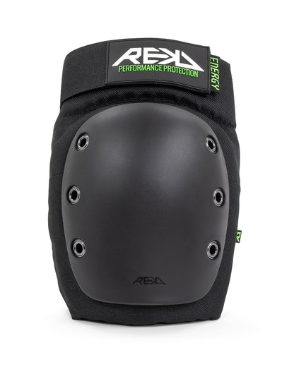 REKD Energy Ramp Skate Protection Knee Pads - Black - Cap