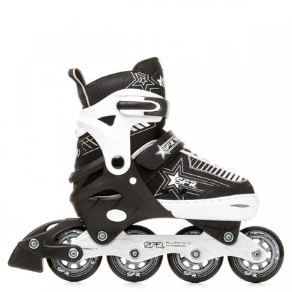 SFR Pulsar Adjustable Inline Skates - Silver - Right