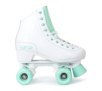 SFR Figure Quad Roller Skates - White / Green - Right