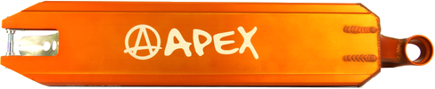 Apex Pro Orange Stunt Scooter Deck - 4.5" x 20.1" - Front