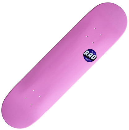 RAD Blank Logo Pink Skateboard Deck - 8" x 32"