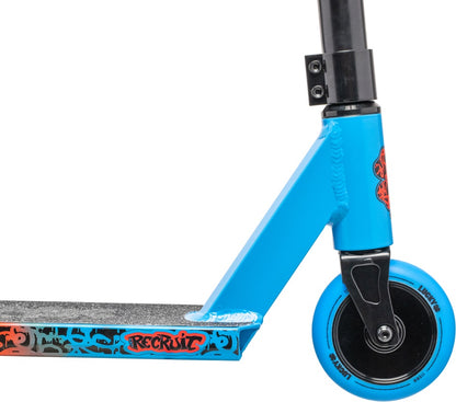 Lucky Recruit 2022 Complete Stunt Scooter - Red / Blue - Wheel