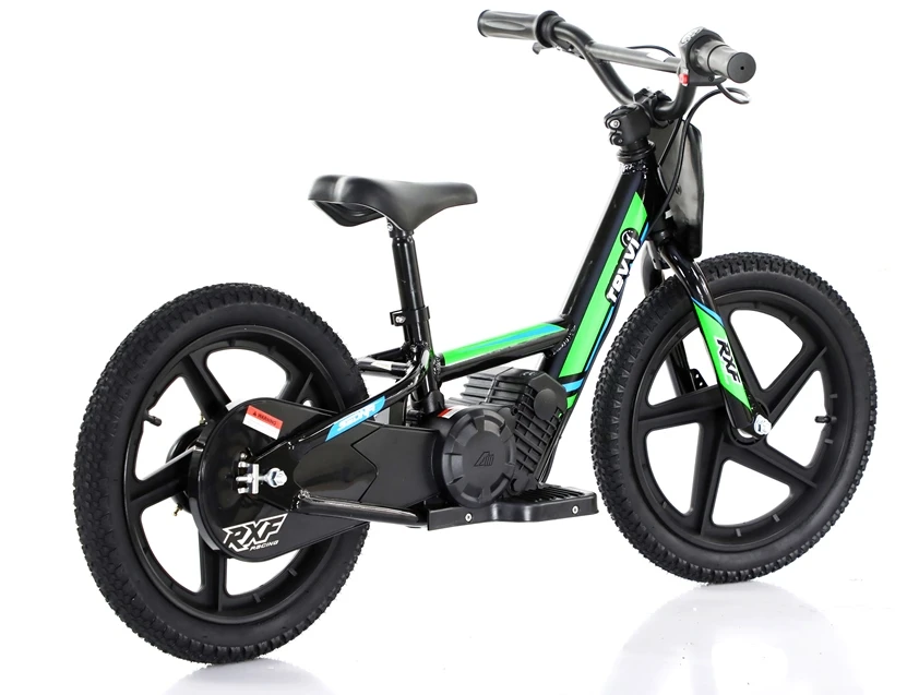 Revvi 16" Kids Electric Balance Bike - Green - Rear