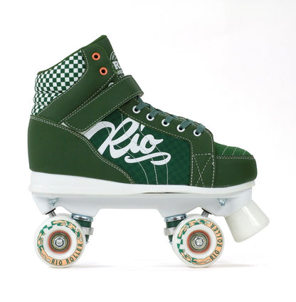 Rio Roller Mayhem II Quad Roller Skates - Green - Side