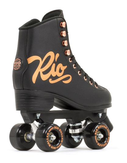 Rio Roller Rose Quad Roller Skates - Rose Black - Rear