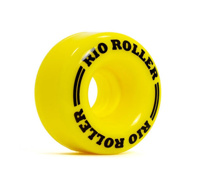 Rio Roller Coaster 82A Quad Roller Skates Wheels - Yellow 62mm x 36mm - Single