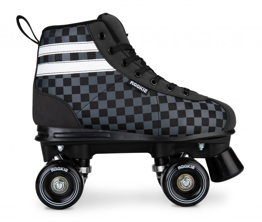 Rookie Magic V2 Quad Roller Skates - Black Checker - Side