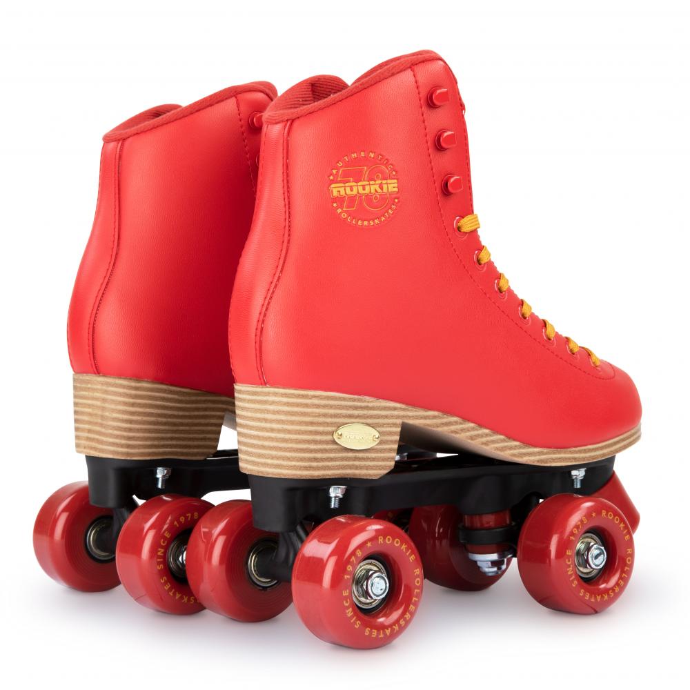 Rookie Classic 78 Quad Roller Skates - Red - Pair Rear
