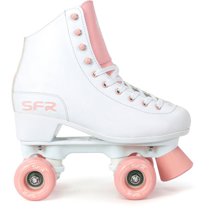 SFR Figure Quad Roller Skates - White / Pink - Right