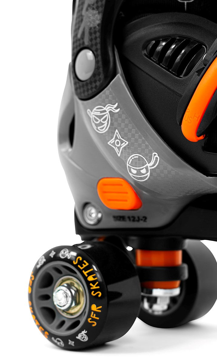 SFR Storm V Adjustable Quad Roller Skates - Ninja - Wheel