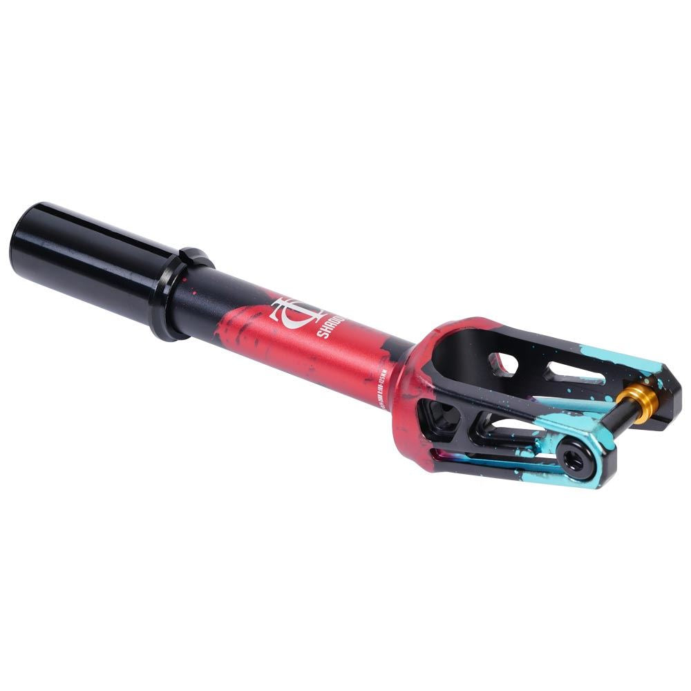 Oath Shadow IHC Stunt Scooter Fork - Black / Teal / Red