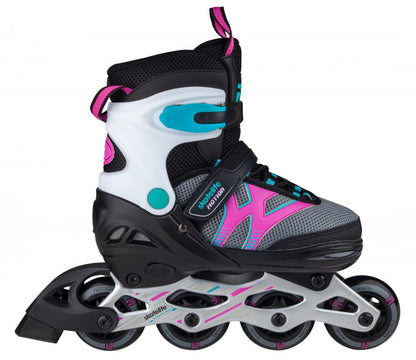 Skatelife Motion Adjustable Inline Skates - Black / Pink - Right