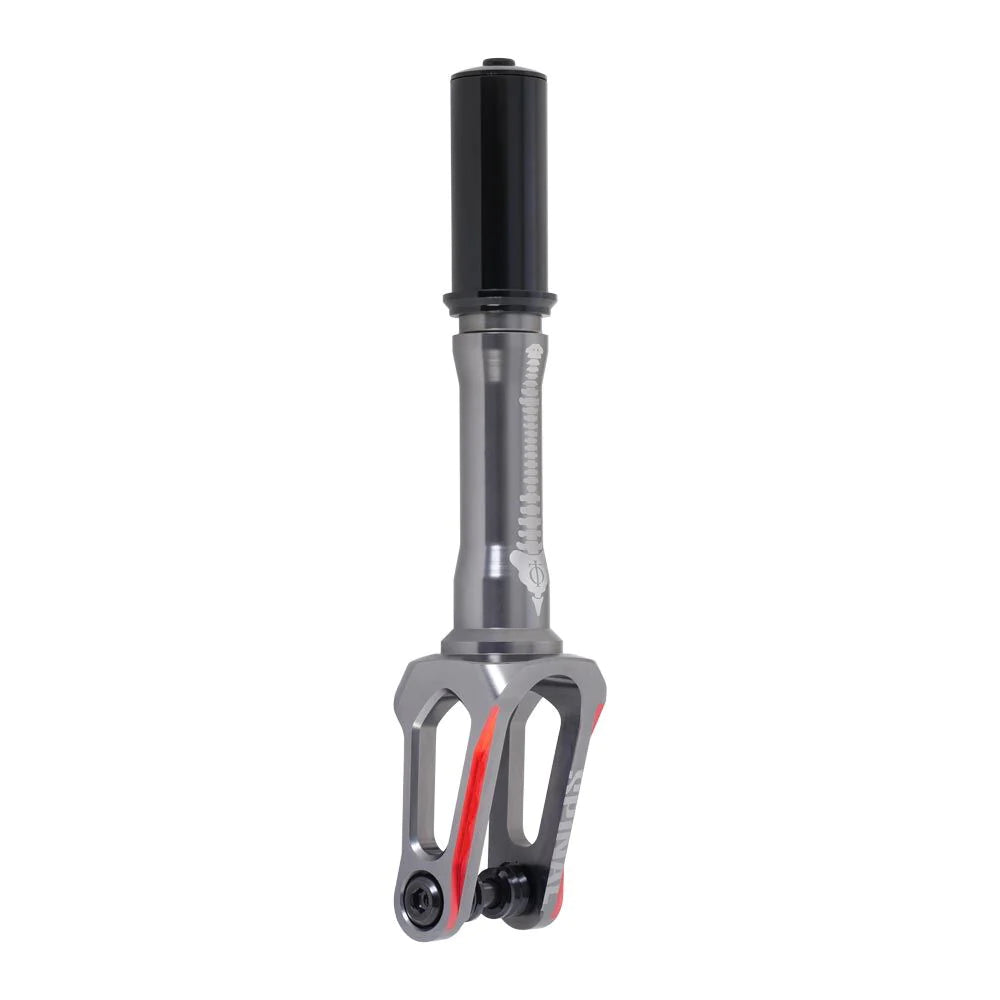 Oath Spinal IHC Stunt Scooter Fork - Red / Titanium - Right