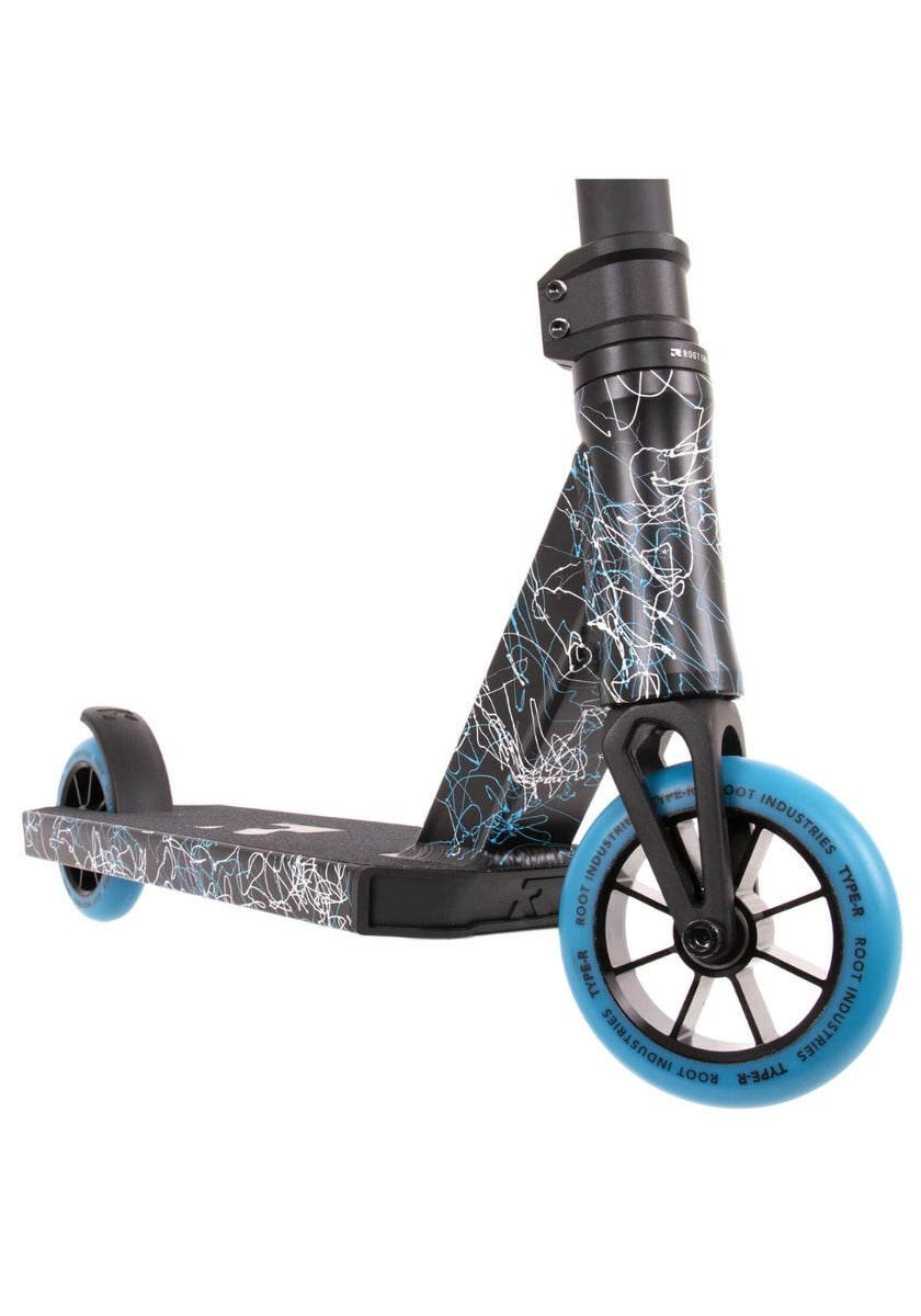 Root Industries Type R MINI Complete Stunt Scooter - Black / Blue / White - Wheel