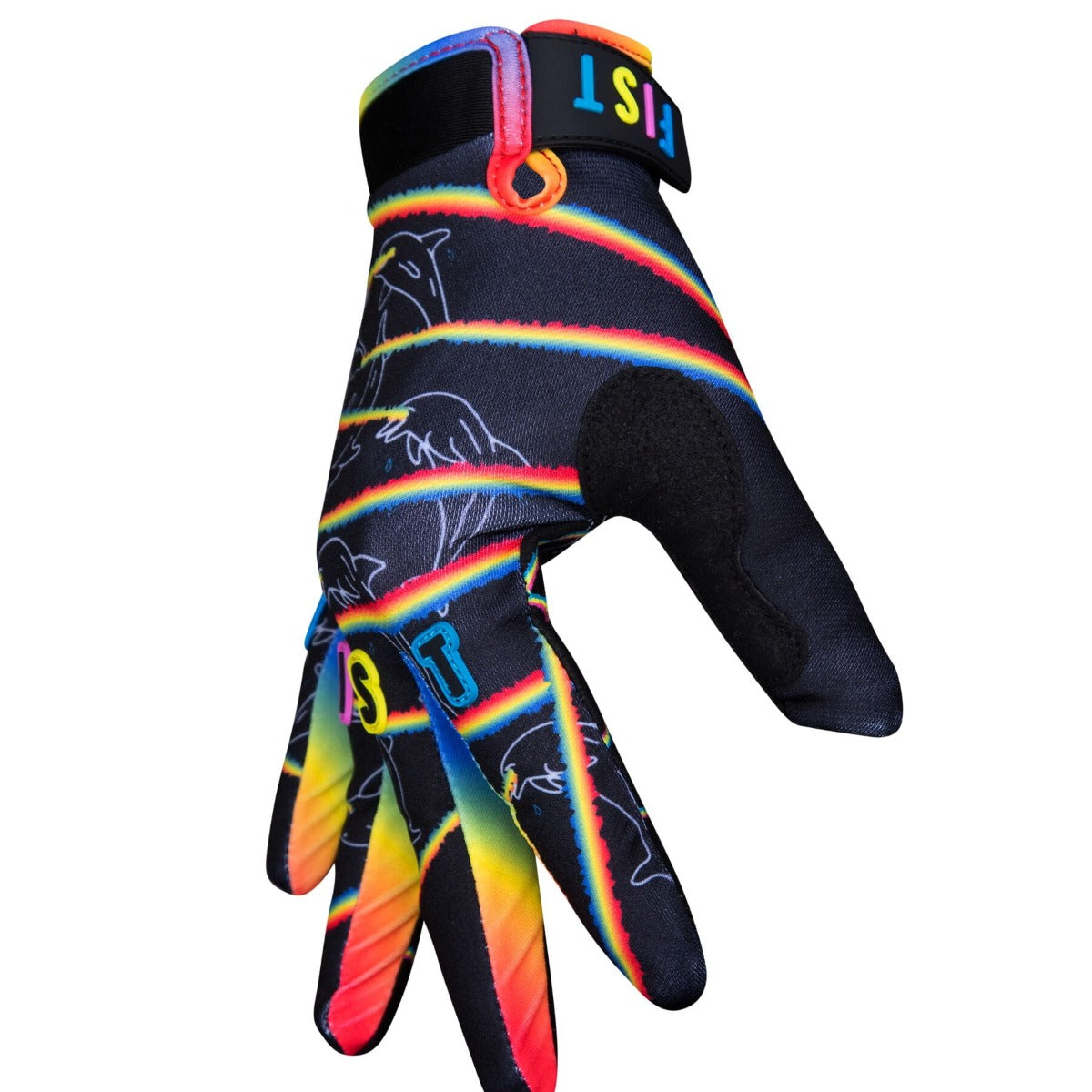 FIST Handwear Chapter 18 Skate Protection Gloves - Laser Dolphin - Fingers